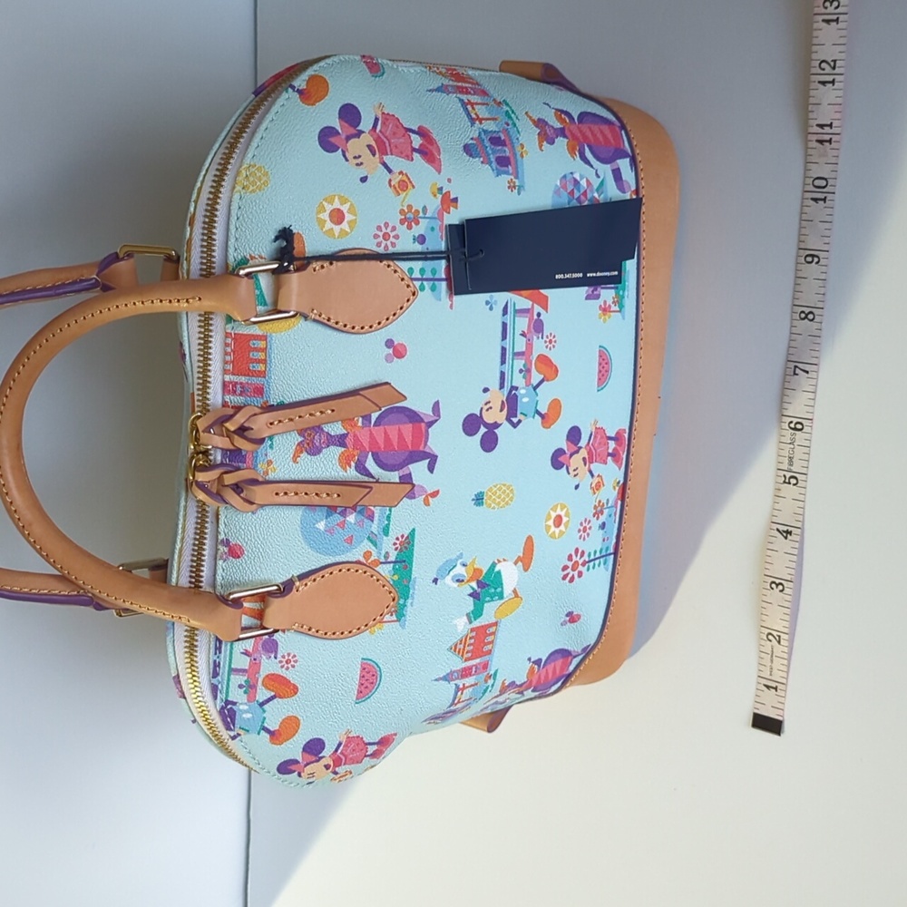 Dooney and Bourke Disney Epcot Flower and Garden NWT purse with straps Mickey - Picture 12 of 15